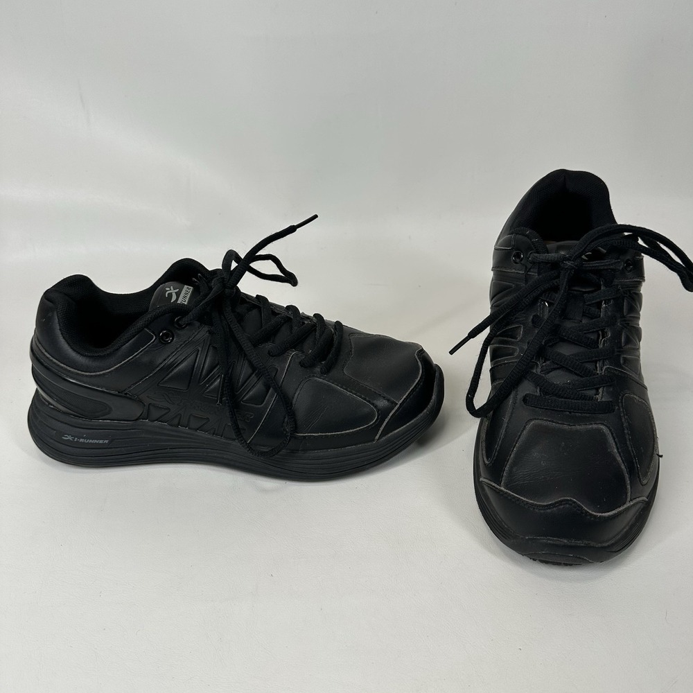 I-Runner Pro Leather Women's Shoes Size 9.5 W Black‎